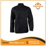 Black Long Sleeve Chef Jacket