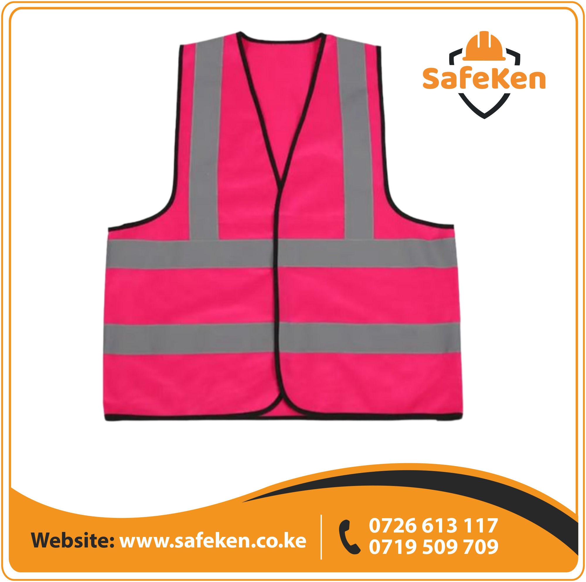 Pink reflector vest