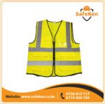 Luminous green reflector jacket