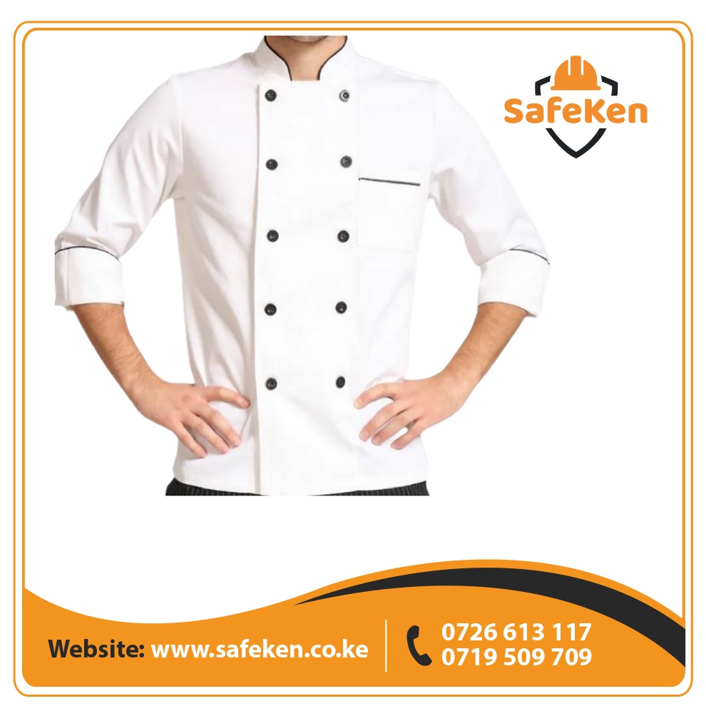 White Long Sleeve Chef Jacket
