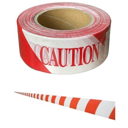 Caution Tape White Red 250 Meters